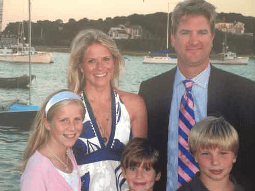Harry Gregory on vacation with his parents and siblings