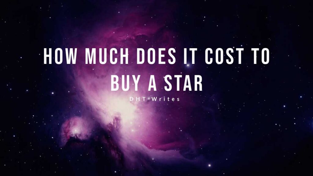 Text in the sky how much does it cost to buy a star