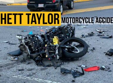 damaged bike from accident of Rhett Taylor Motorcycle in Frisco
